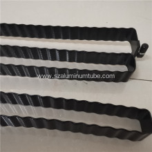 Black powder aluminum snake tube for battery cooling
